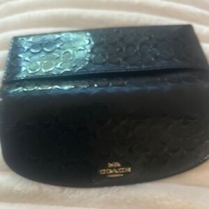 Coach Black Embossed Women's Clutch